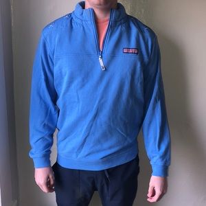 VINYARD VINES Blue Quarter zip pullover
